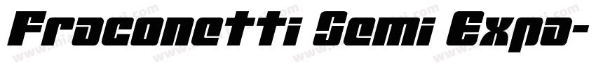 Fraconetti Semi Expa字体转换